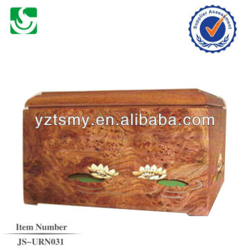 petites urnes de bois solides JS-URN031
